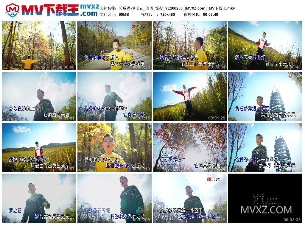 关成谋-梦之花_国语_流行_YE200255